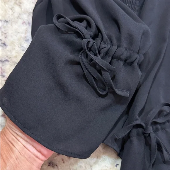 All Saints Women’s Smocked waist top Black Size XS - Picture 9 of 12